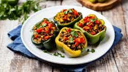 Madrid Magic Mushroom Stuffed Bell Peppers