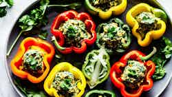 Mafeteng Spinach And Cheese Stuffed Bell Peppers