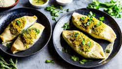 Mahi Shekam Por (persian Herb And Rice Stuffed Fish)