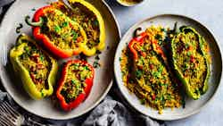 Mahshi (couscous-stuffed Bell Peppers)