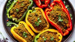 Mahshi Fil Fil (moroccan Stuffed Bell Peppers)