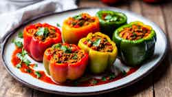 Mahshi Filfil (assyrian Stuffed Bell Peppers)