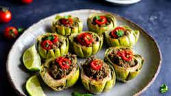 Mahshi Kharshouf (stuffed Artichokes With Ground Beef)