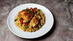 Makbous Djaj (spiced Rice With Chicken And Potatoes)