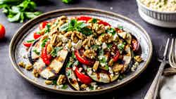 Makdous (lebanese Grilled Eggplant Salad)