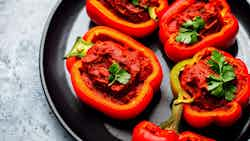 Makedonski Ajvar Punjene Paprike (macedonian Ajvar Stuffed Peppers)