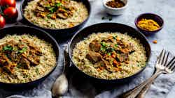 Makloubeh (lamb And Rice Pilaf)