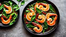 Malabar Spinach With Shrimp (pui Shak Chingri)