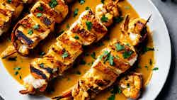 Malabo Grilled Lobster Tails With Coconut Curry Sauce