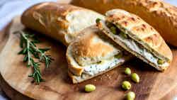 Maltese Bread With Oil Sandwich (ħobż Biż-żejt Sandwich)