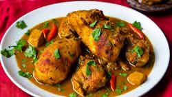 Malvani Style Chicken Tambda Rassa