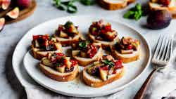 Manchego And Fig Jam Bruschetta