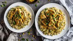 Mandi Laham (fragrant Chicken And Rice Pilaf)