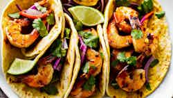 Mango Bbq Shrimp Tacos