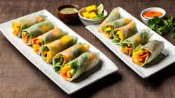 Mango Kelaguen Spring Rolls