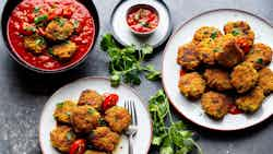 Meali Pap Fritters With Tomato Chutney