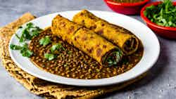 Meat And Lentil Wrap (karachi Haleem Roll)