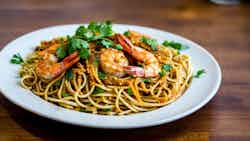 Mie Celor Sambal (fried Noodle With Spicy Shrimp Sauce)