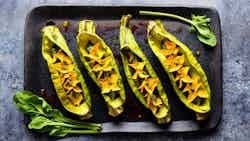 Minorcan-style Stuffed Squash Blossoms (Flores de Calabaza Rellenas al Estilo Menorquín)