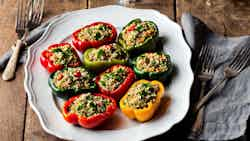 Monaco-style Stuffed Bell Peppers with Quinoa (Poivrons farcis à la monégasque avec quinoa)