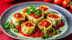 Monaco-style Stuffed Cabbage Rolls (Roulés de chou farcis à la monégasque)