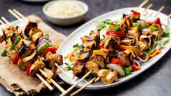 Mongolian BBQ Chicken Skewers (Мандах хуушуур)