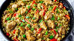 Mongolian Chicken Fried Rice (Мандах хуушуур)