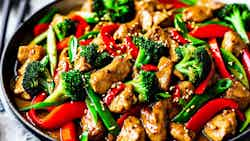 Mongolian Chicken Stir-Fry (Мандах хуушуур)