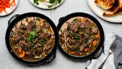 Mongolian Lamb and Mushroom Stew (Шонхорын тууш)