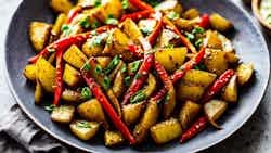 Mongolian Spicy Stir-Fried Potatoes (Төмс)