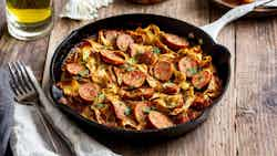 Mordovian Cabbage And Sausage Skillet