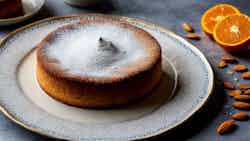 Moroccan Almond and Orange Blossom Cake (M'hanncha)