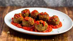 Moroccan Lamb Meatballs In Spicy Tomato Sauce