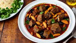 Moroccan Lamb Tajine With Prunes And Almonds