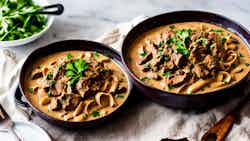 Mozambican Beef Stroganoff (Estrogonofe de Carne Moçambicano)