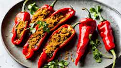 Mushroom And Cheese Stuffed Piquillo Peppers