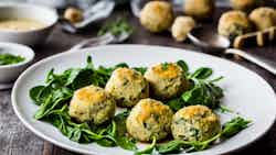 Mushroom and Spinach Knödel (Pilz- und Spinatknödel)