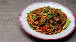 Muya Masala Mein (spicy Beef Noodles)