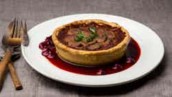 Namibian Game Pie with Red Wine Gravy (Namibischer Wildpastete mit Rotweinsoße)