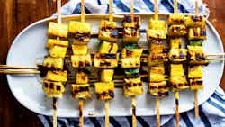 Nazi Na Nanasi Ya Kuchoma (grilled Pineapple And Coconut Skewers)