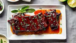 Nevisian Guava Glazed Ribs