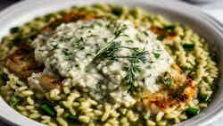 Nordic Smoked Haddock Risotto: Leek and Dill (Nordisk Røkt Sei Risotto: Purre og Dill)