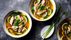 Nqaij Qaib Zib Ntsuag (hmong-style Chicken And Bamboo Shoot Soup)