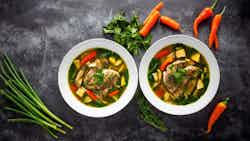 Nqaij Qaib Zib Ntsuag (hmong-style Chicken And Vegetable Soup)