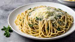 Nut-free Garlic Parmesan Spaghetti