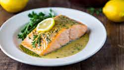 Nut-free Lemon Butter Baked Salmon