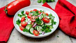 Nut-free Tomato Cucumber Salad