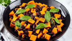 Nutmeg-infused Sweet Potato And Black Bean Salad