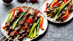 Nyama Na Mboga Ya Kuchoma (spiced Beef And Vegetable Skewers)