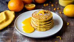 Orange Mango Pancakes (santara Amba Pitha)